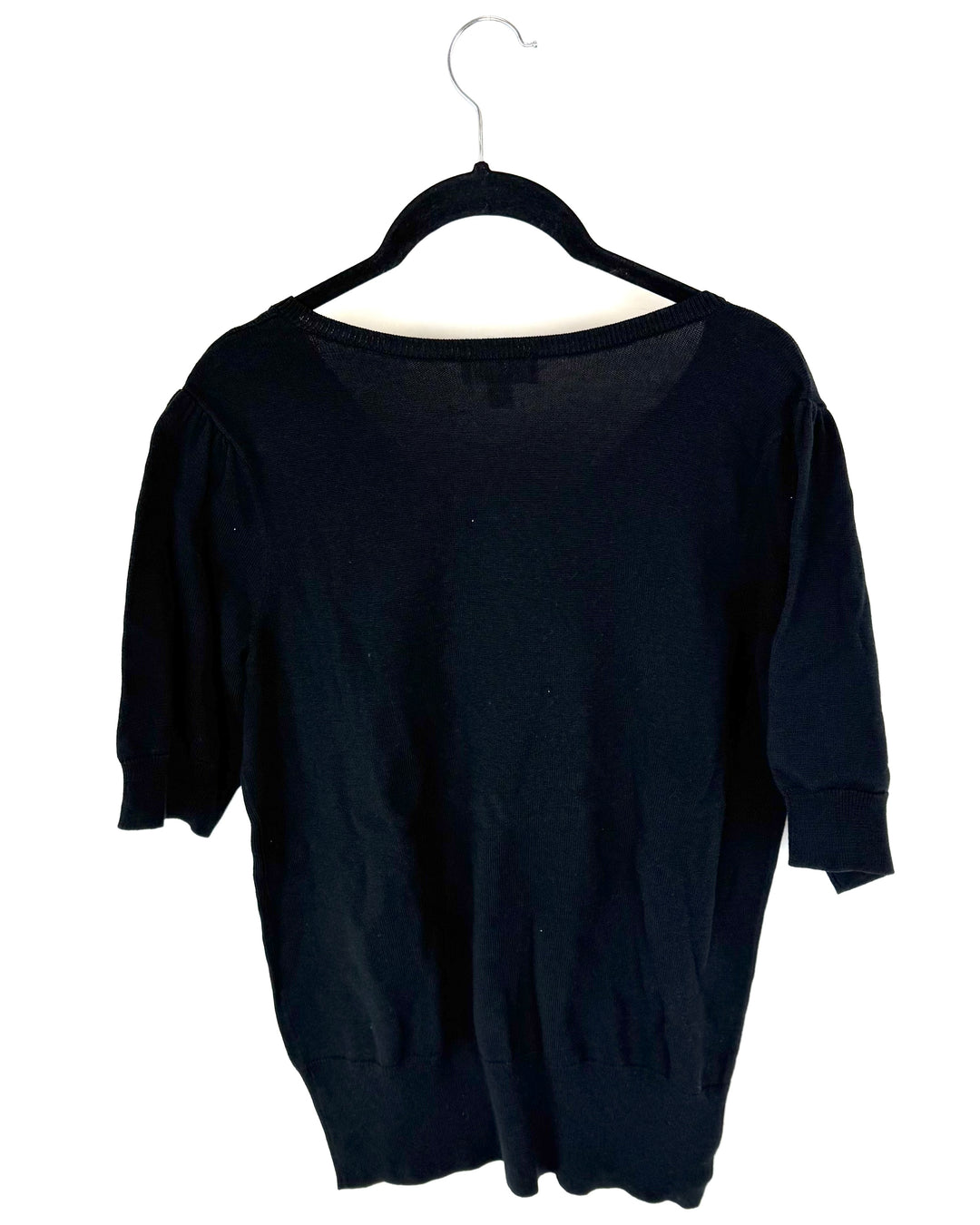 Black Short Sleeve Sweater - Size 6/8