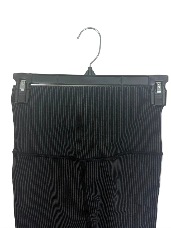 Faded Black Ribbed Biker Shorts - Size 0