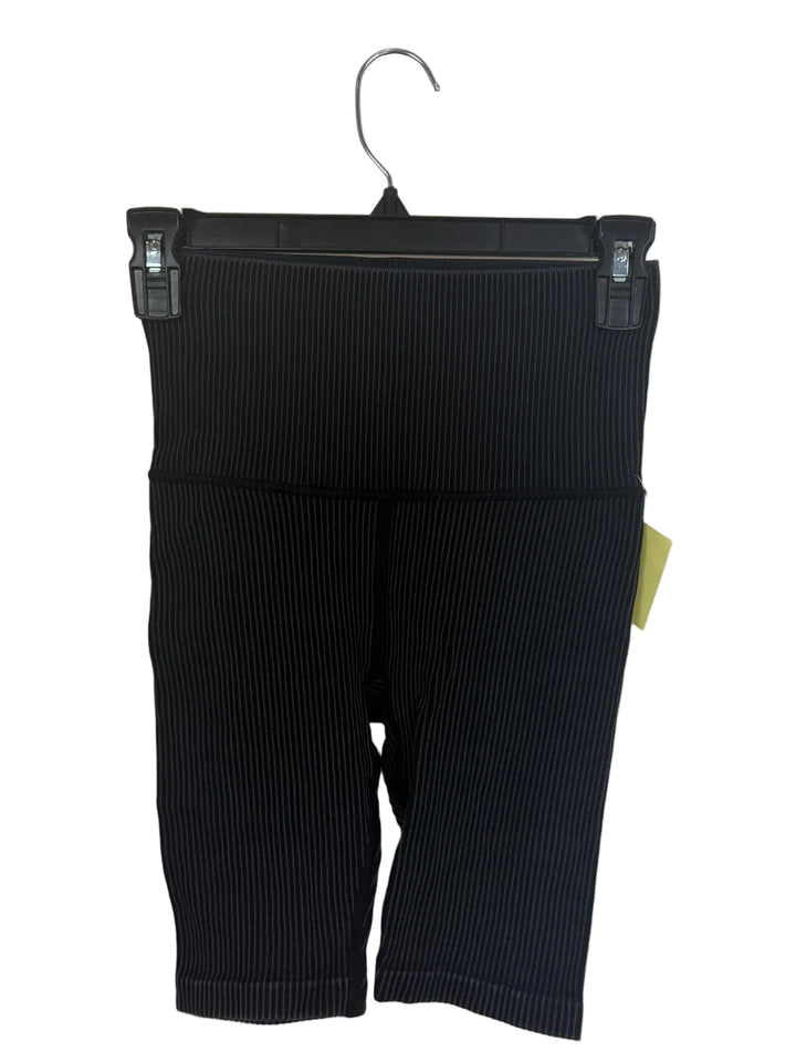 Faded Black Ribbed Biker Shorts - Size 0