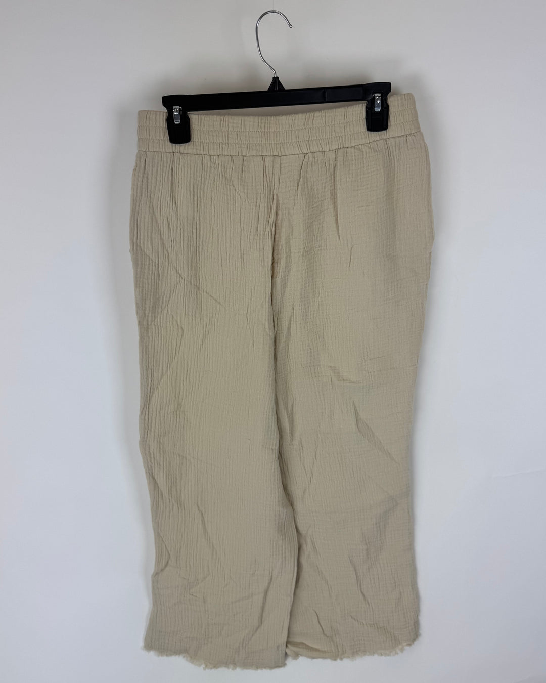 Beige Wide Leg Pant - Size 6/8
