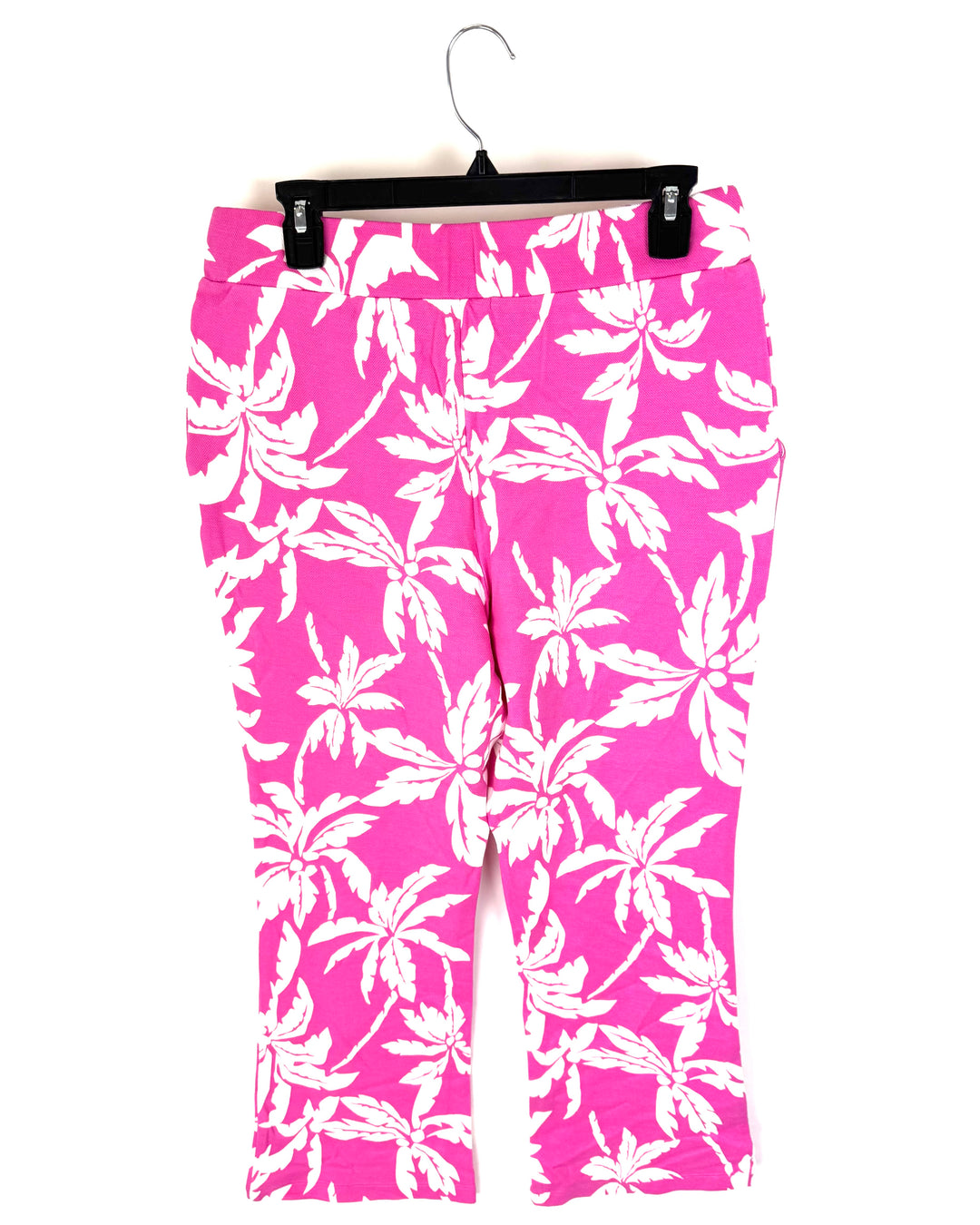 Pink And White Tropical Print Pant- Size 6/8