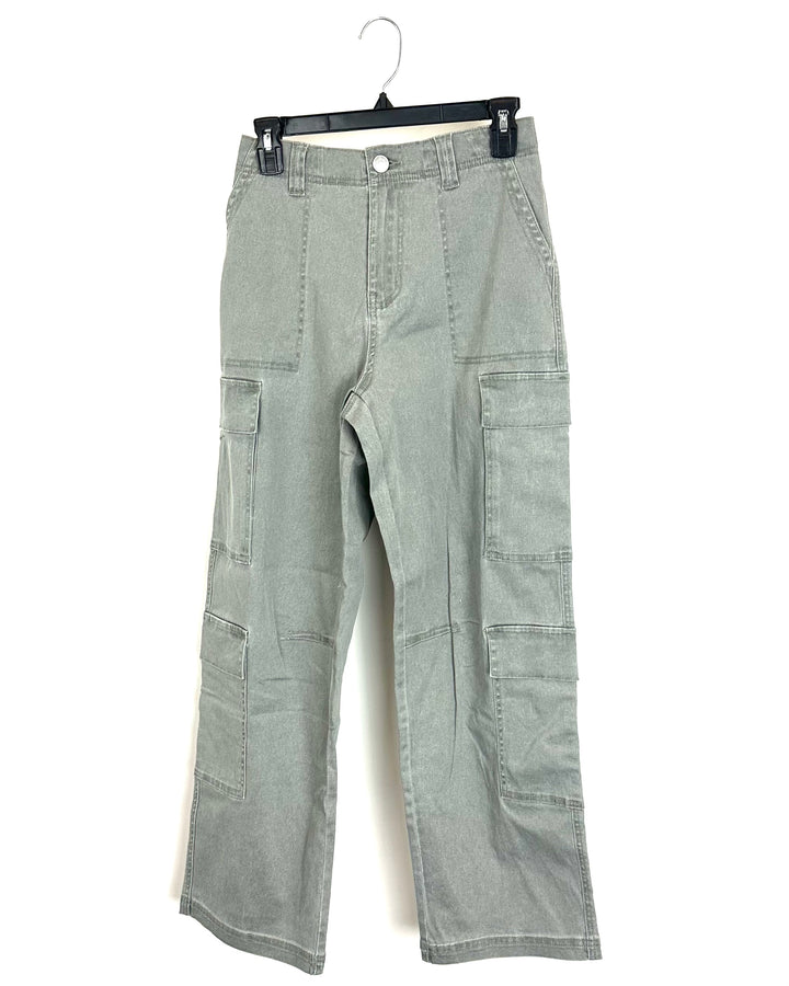 Grey Cargo Jeans - 0/2