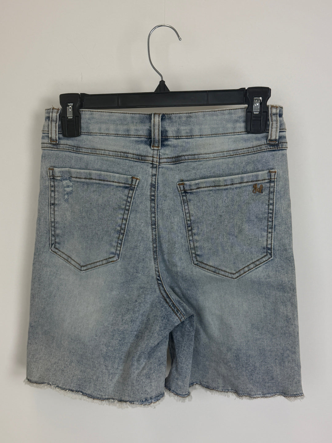 Grey-Blue Ripped Jean Shorts - Size 2/4