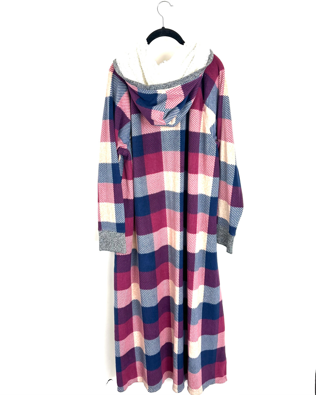 Pink and Blue Plaid Lounge Dress - 1X