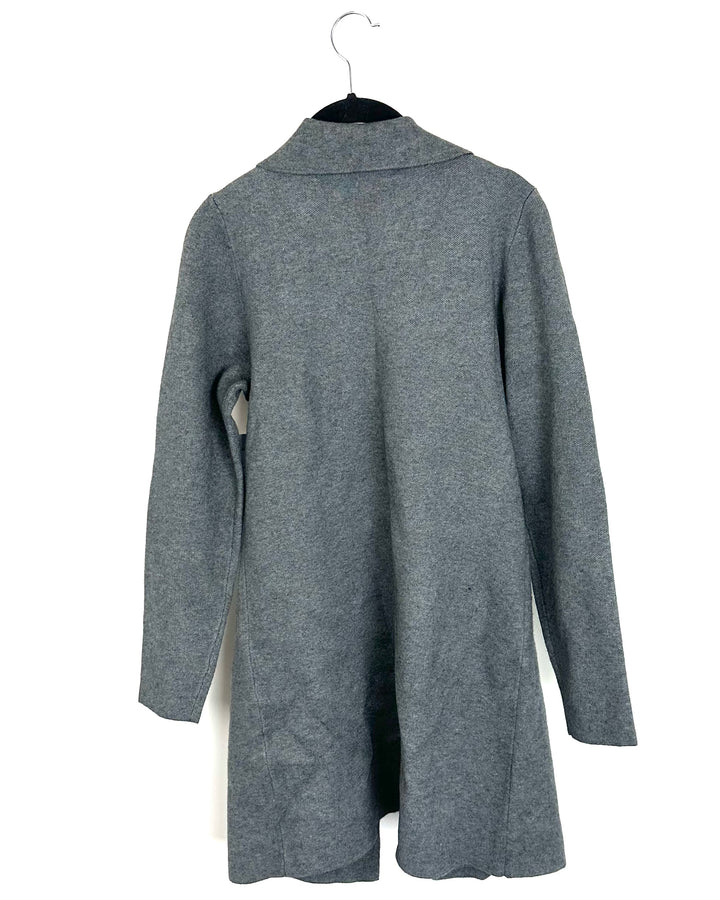 Grey Collared Cardigan- Size 4/6