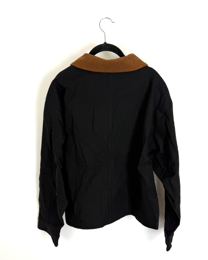 Black Zip Up Jacket - Size 4/6