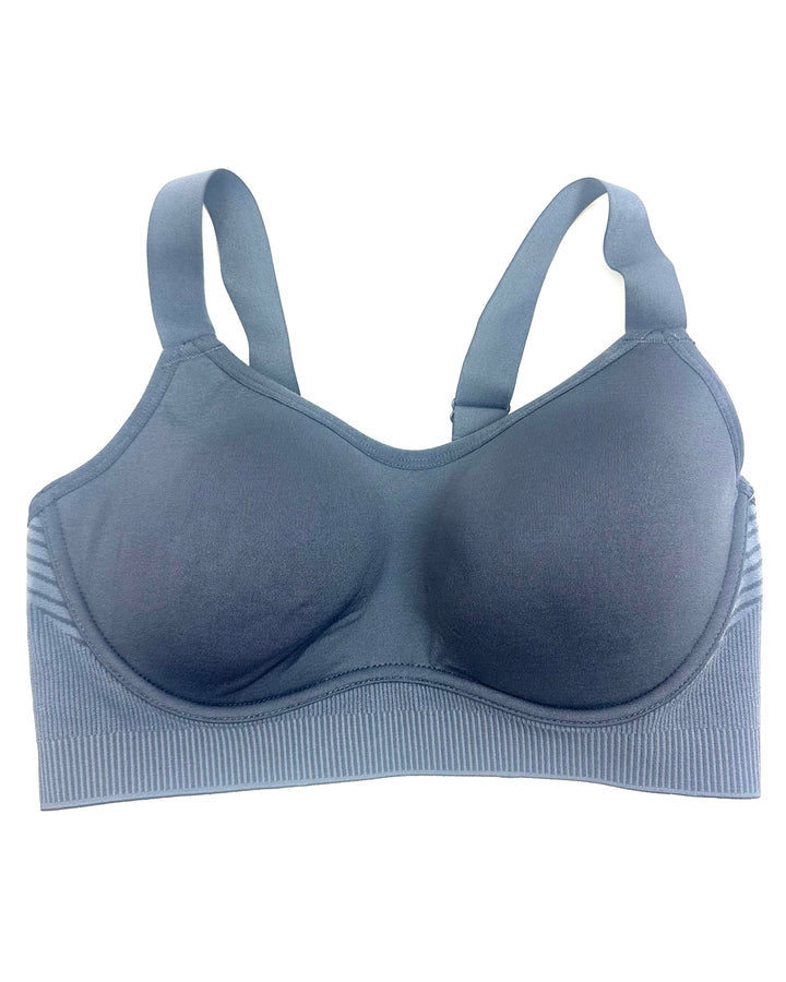 Slate Grey Padded Sports Bra - 34D