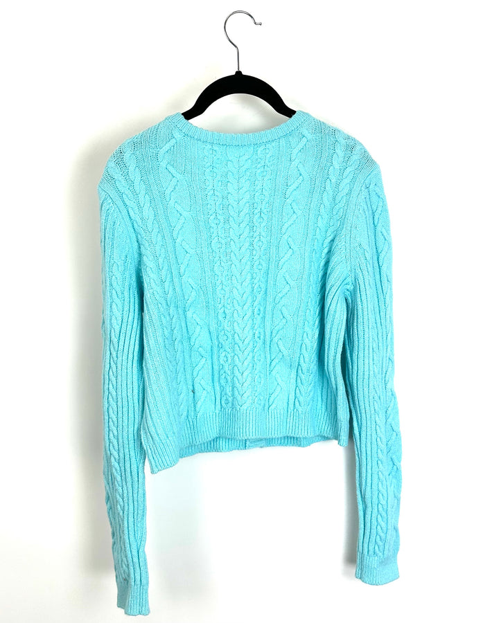 Light Blue Teal Button Down Cardigan - Size 2/4