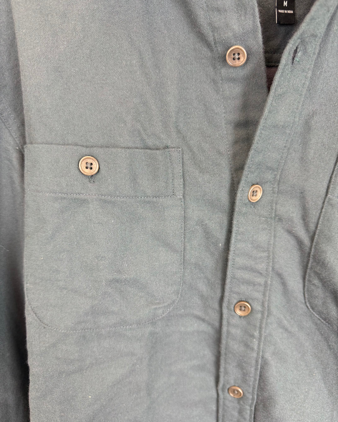 MENS Green Button Down - Medium