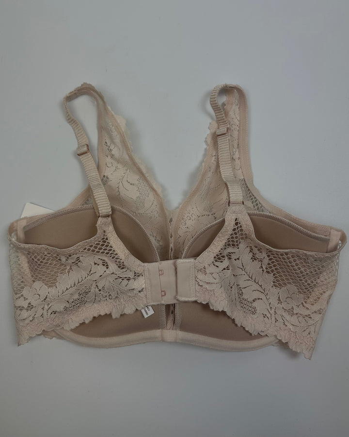 Pale Floral Lace Bra - 34D