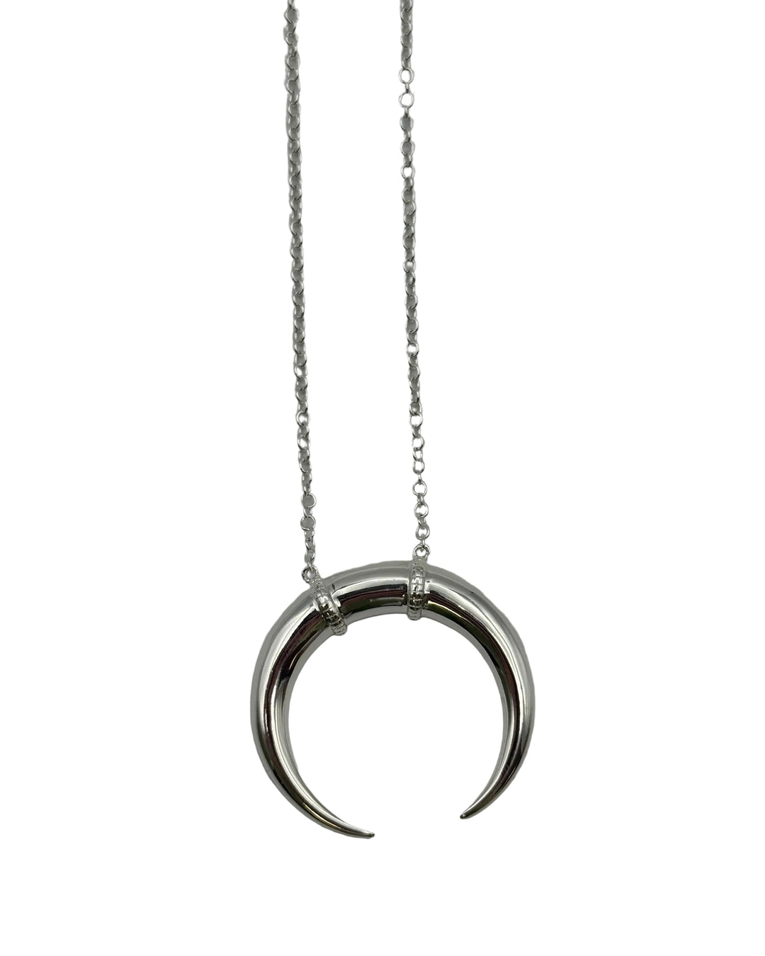 Silver Horn Necklace