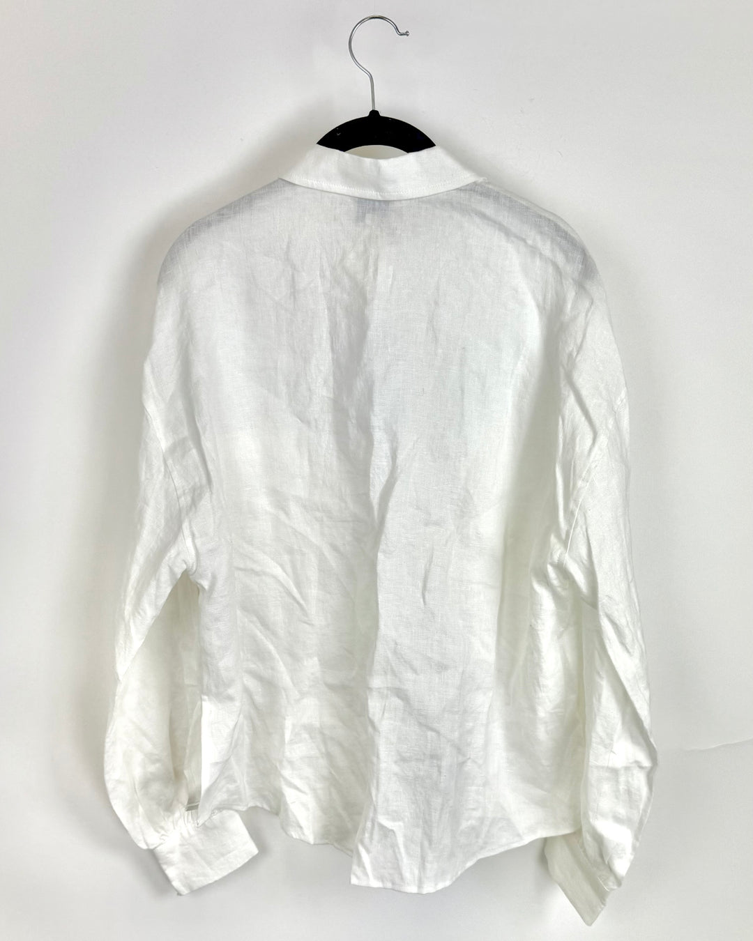 White Buttoned Collar Top - Size 0/2