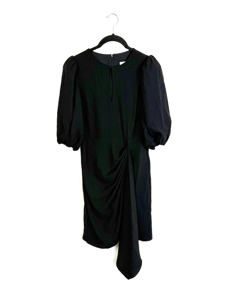 Black Statement Sleeve Dress - Size 4