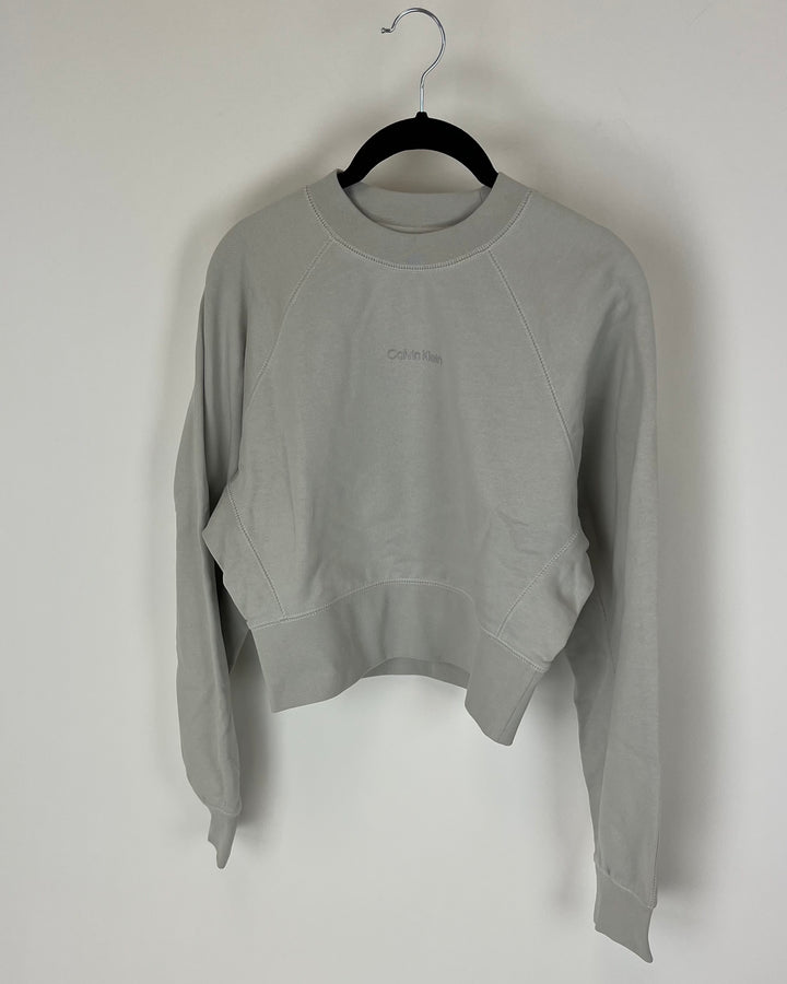 Cropped Grey Crewneck - Size 2-4