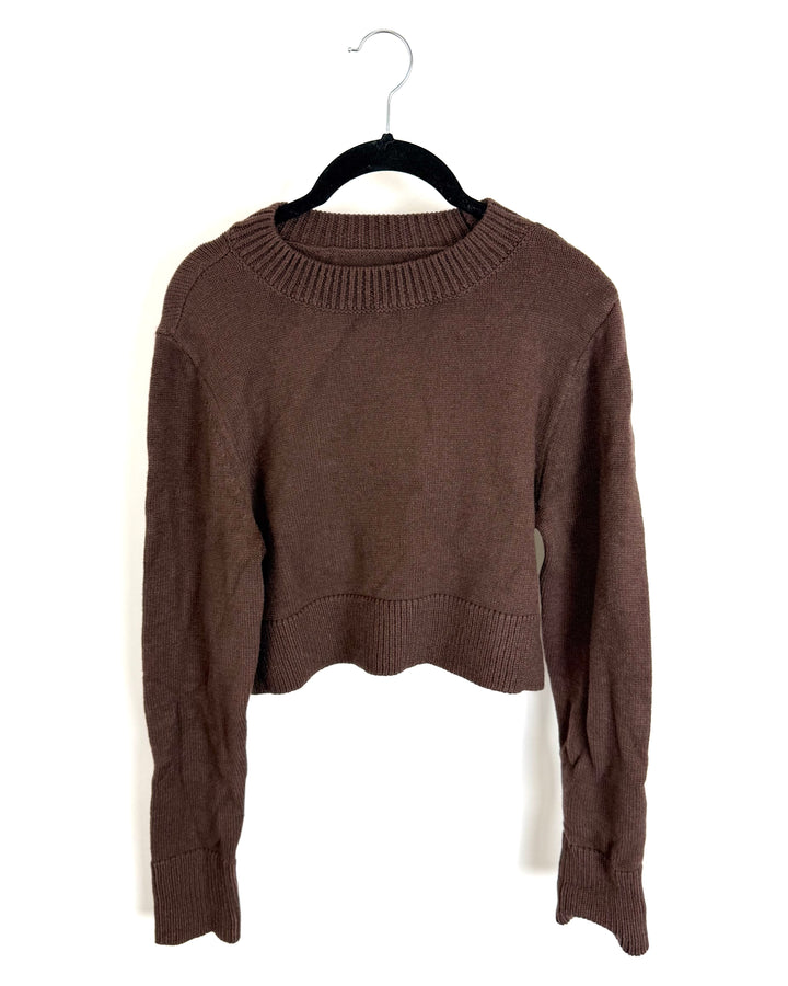 Brown Cropped Sweater - Size 0/2