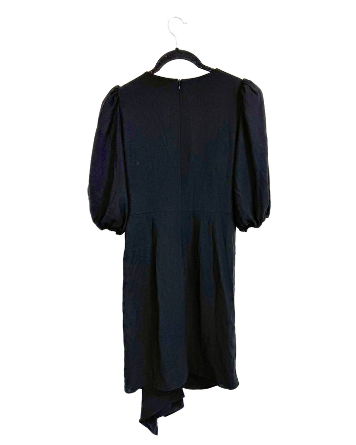 Black Statement Sleeve Dress - Size 4