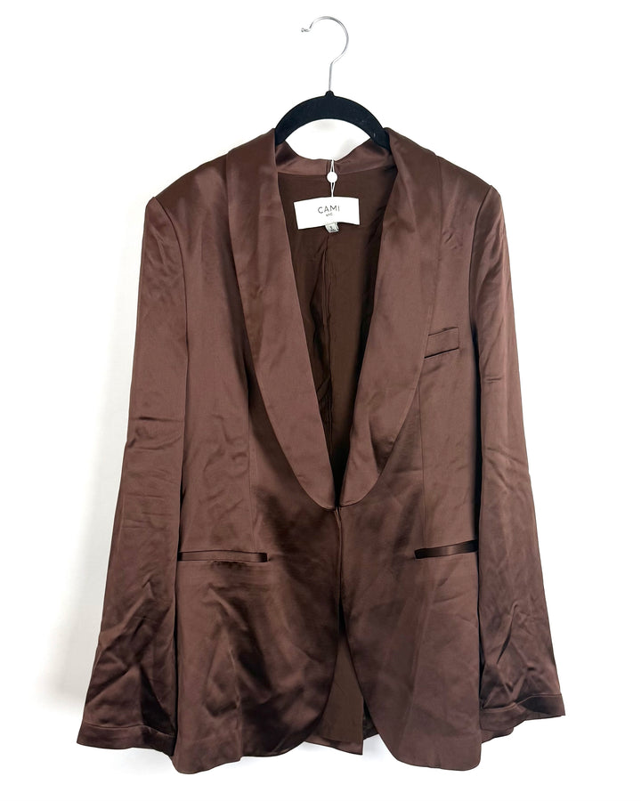 Brown Long Blazer - Size 2/4