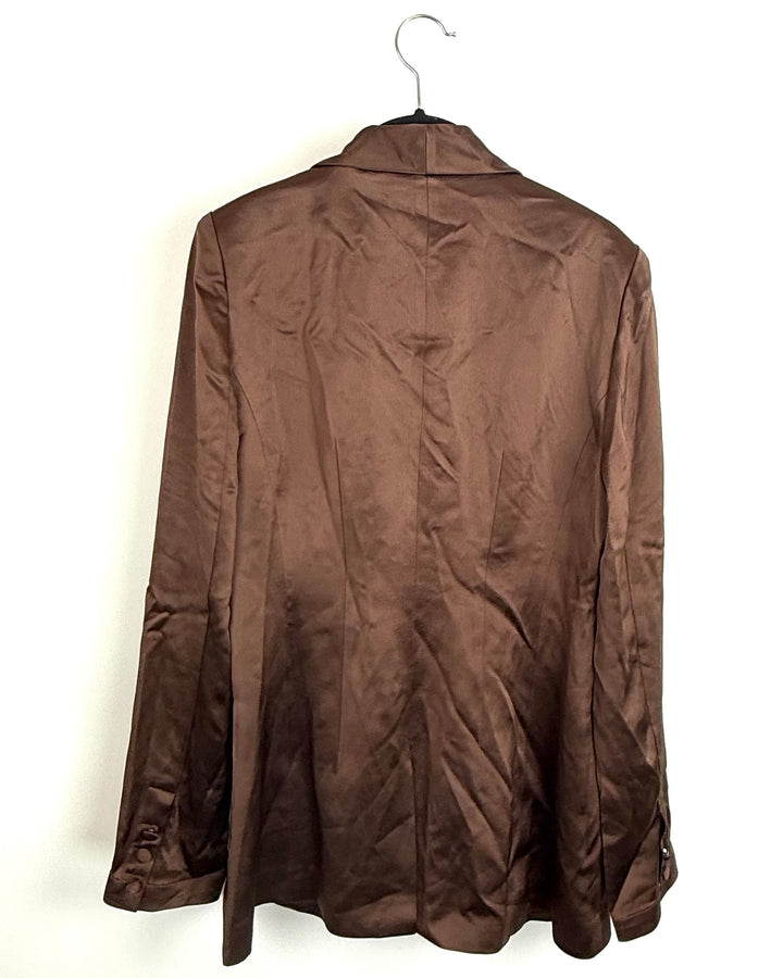 Brown Long Blazer - Size 2/4
