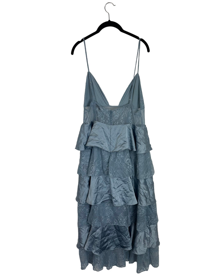 WeWoreWhat Blue Tiered Lace Dress - Size 16