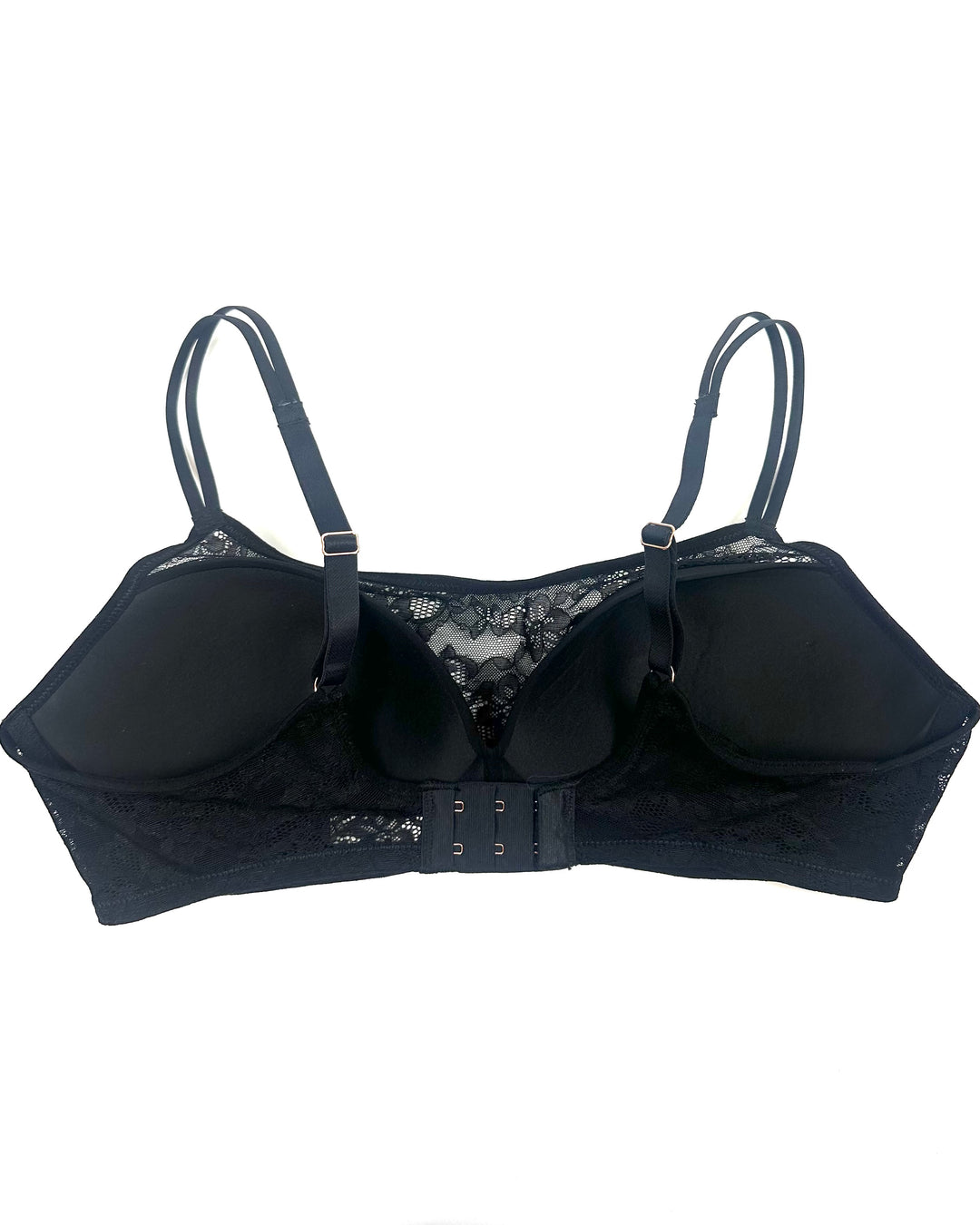 Black Lace Overlay Bra - 34D