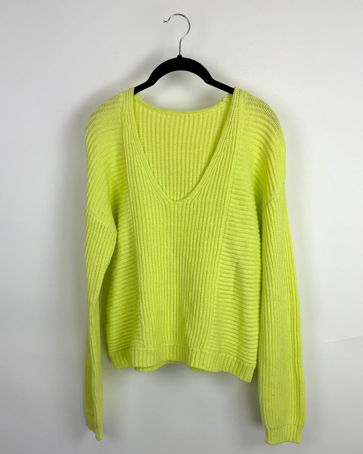 Green Long Sleeve Knit Sweater - Size 4/6