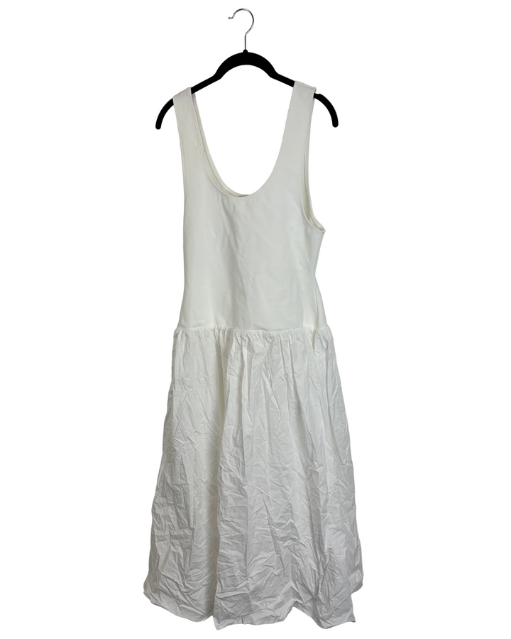 Weworewhat Cream Tank Top Dress - XXL