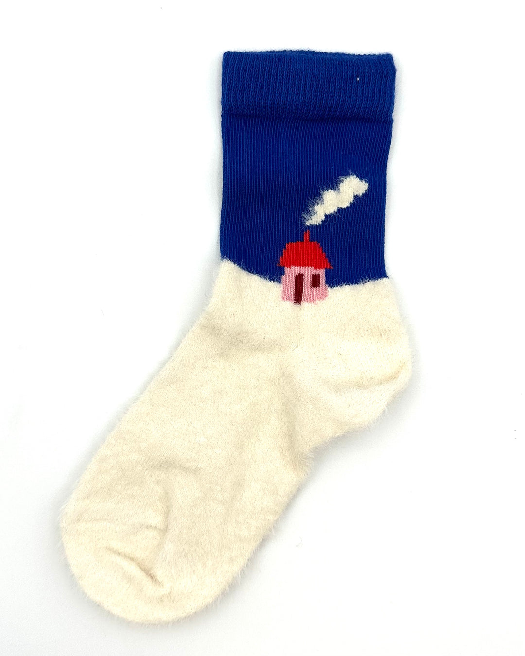 House Print Socks - Adult Unisex One Size Fits Most And Kids Size 2-3 Years