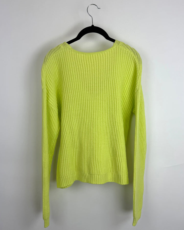 Green Long Sleeve Knit Sweater - Size 4/6