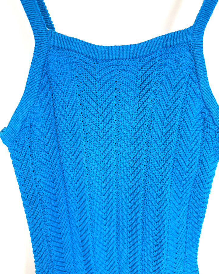 Blue Knit Dress - Size 0/2