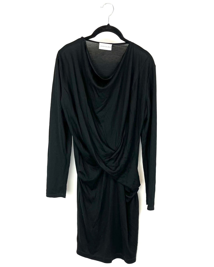 Black Twist Front Dress - Small