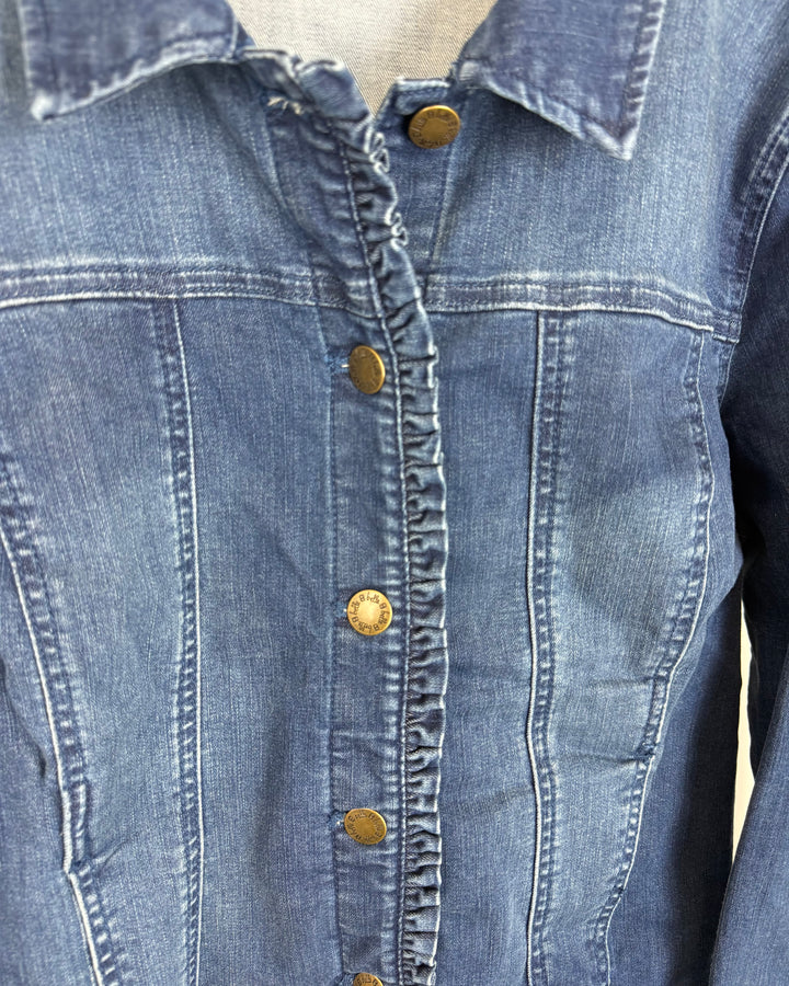 Dark Wash Denim Jacket - Size 4/6