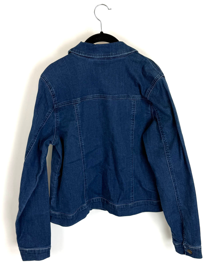 Dark Wash Denim Jacket - Size 4/6