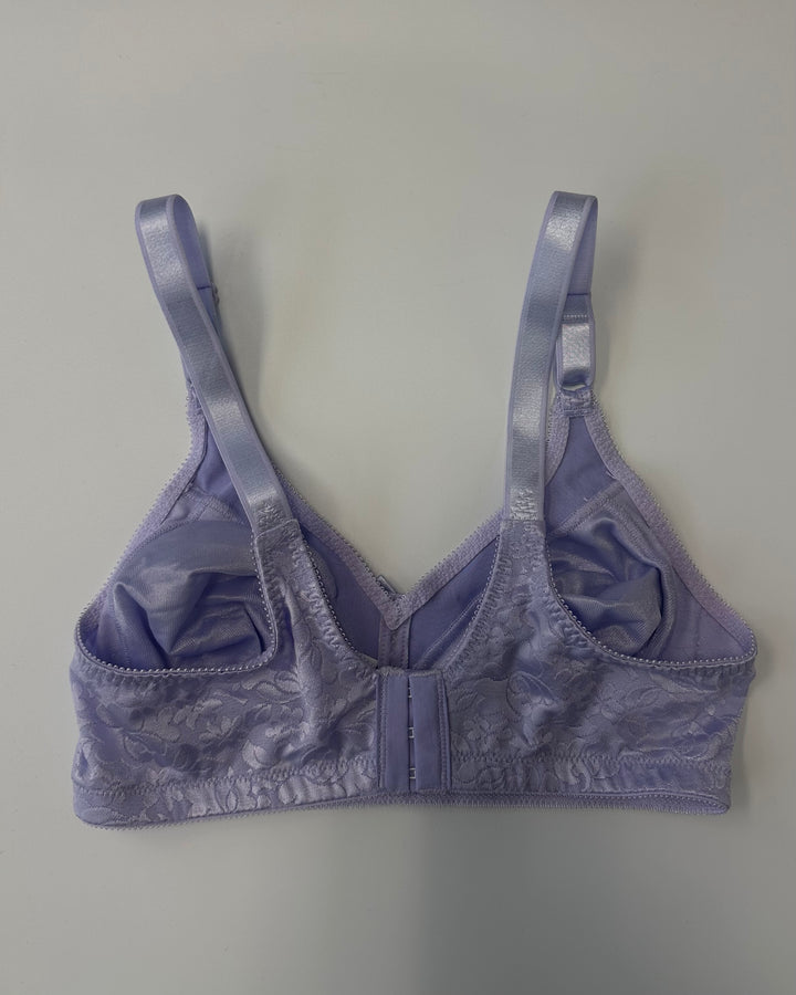 Lilac Floral Lace Bow Bra - 34C