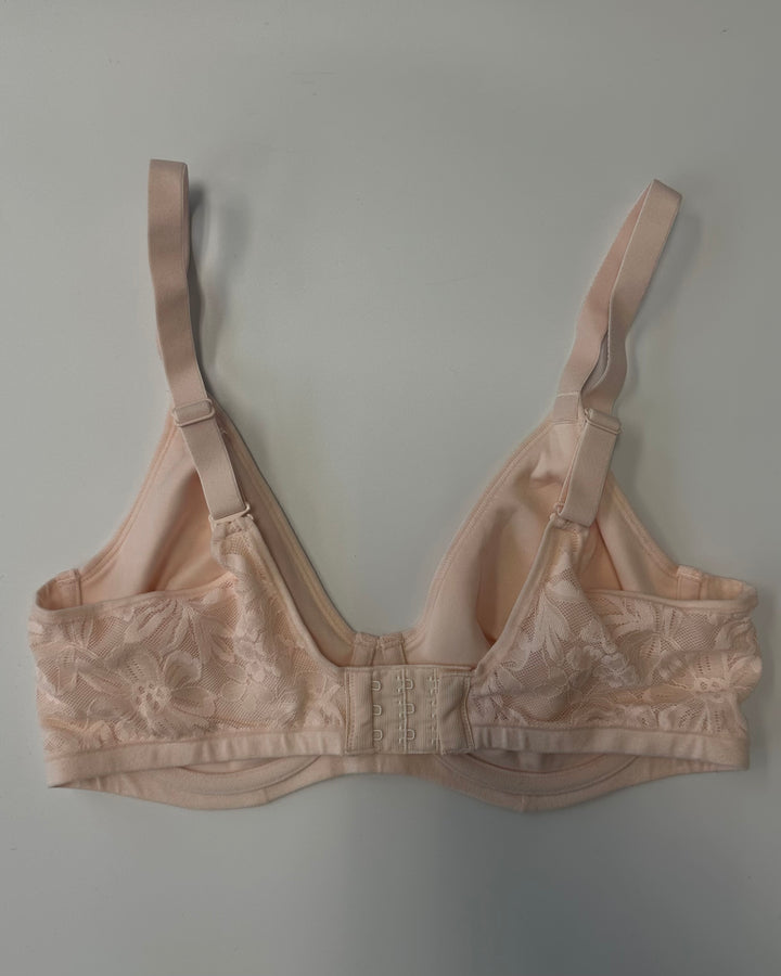 Soft Blush Pink Lace Underwire Bra - 34C