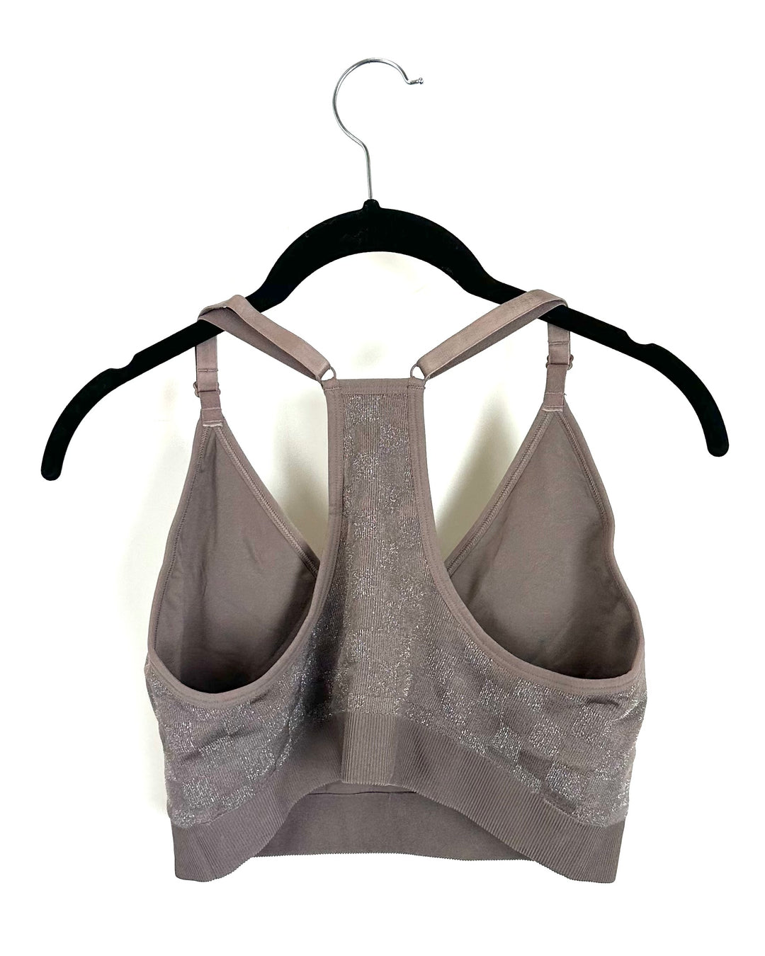 Victoria's Secret PINK Shimmer Checkered Sports Bra - Extra Extra Large