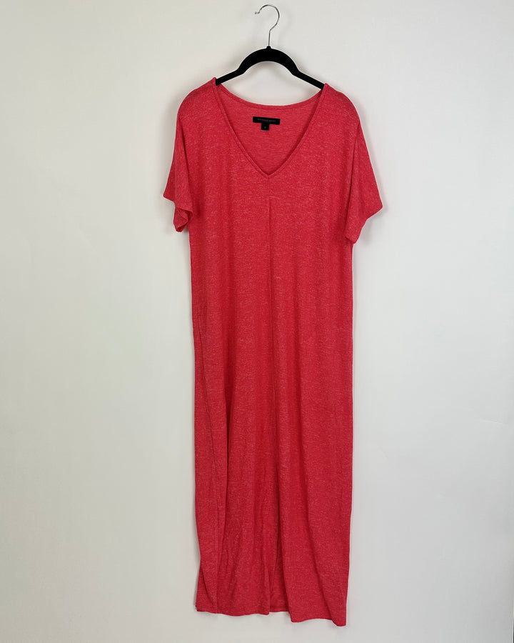 Short Sleeve Pink Nightgown - Small