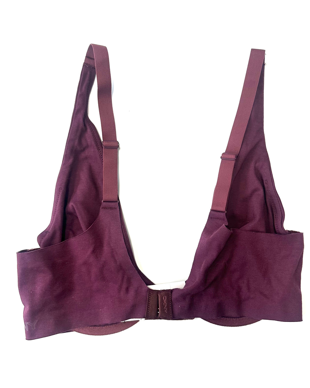 Burgundy Cotton Underwire Bra - 34C