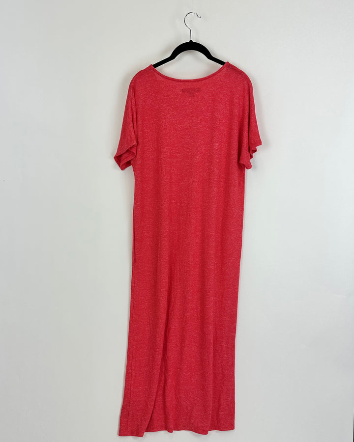 Short Sleeve Pink Nightgown - Small