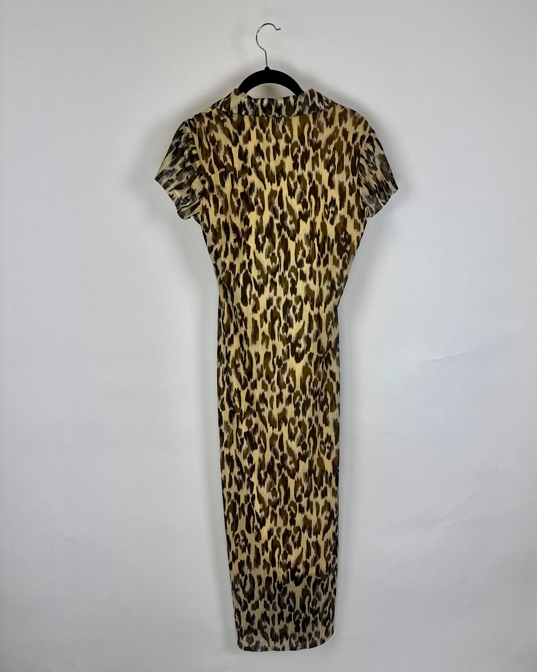 Leopard Print Short Sleeve Dress- Size 2/4