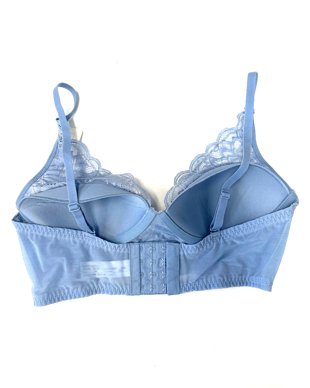 Dusty Blue Lace Bralette - 34B