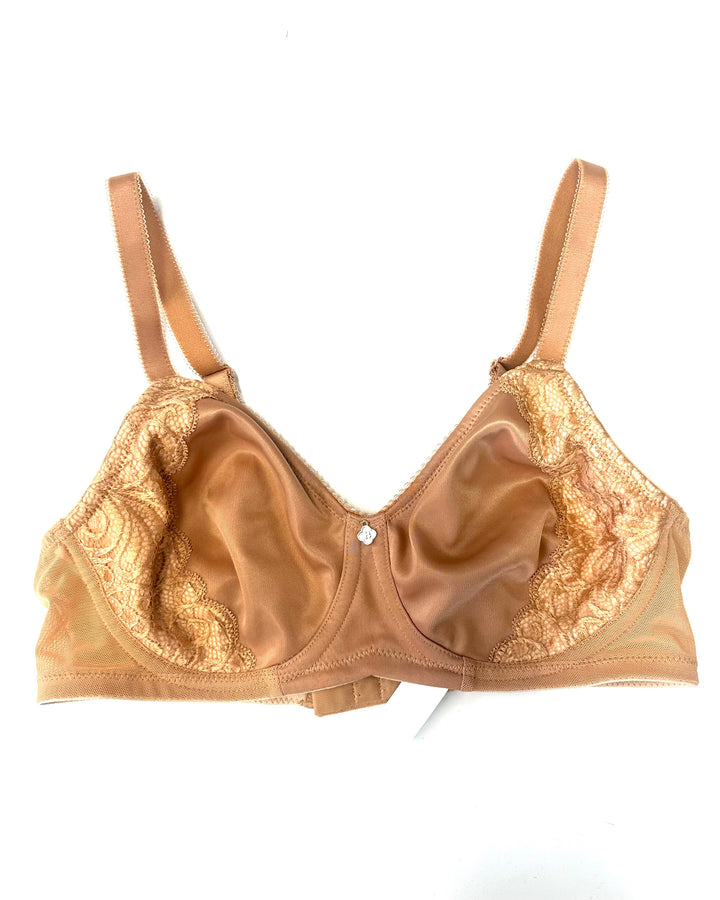 Golden Brown Lace Detailed Bra - 34B