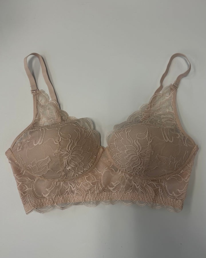 Nude Pink Lace Bralette - 34B