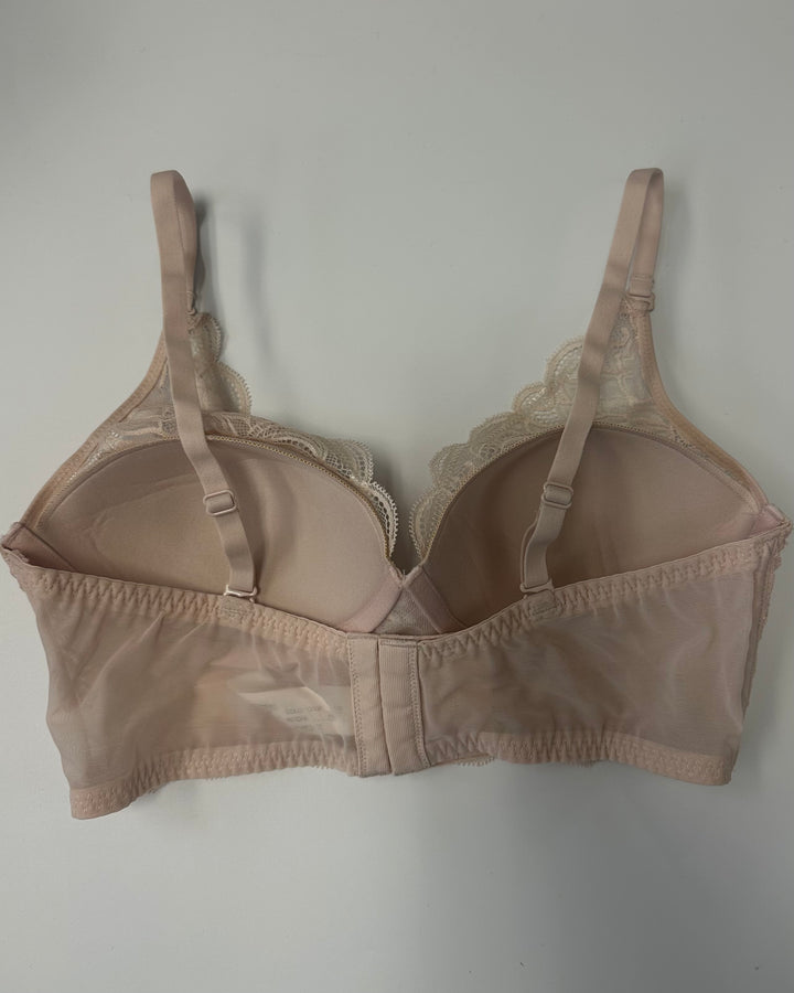 Nude Pink Lace Bralette - 34B