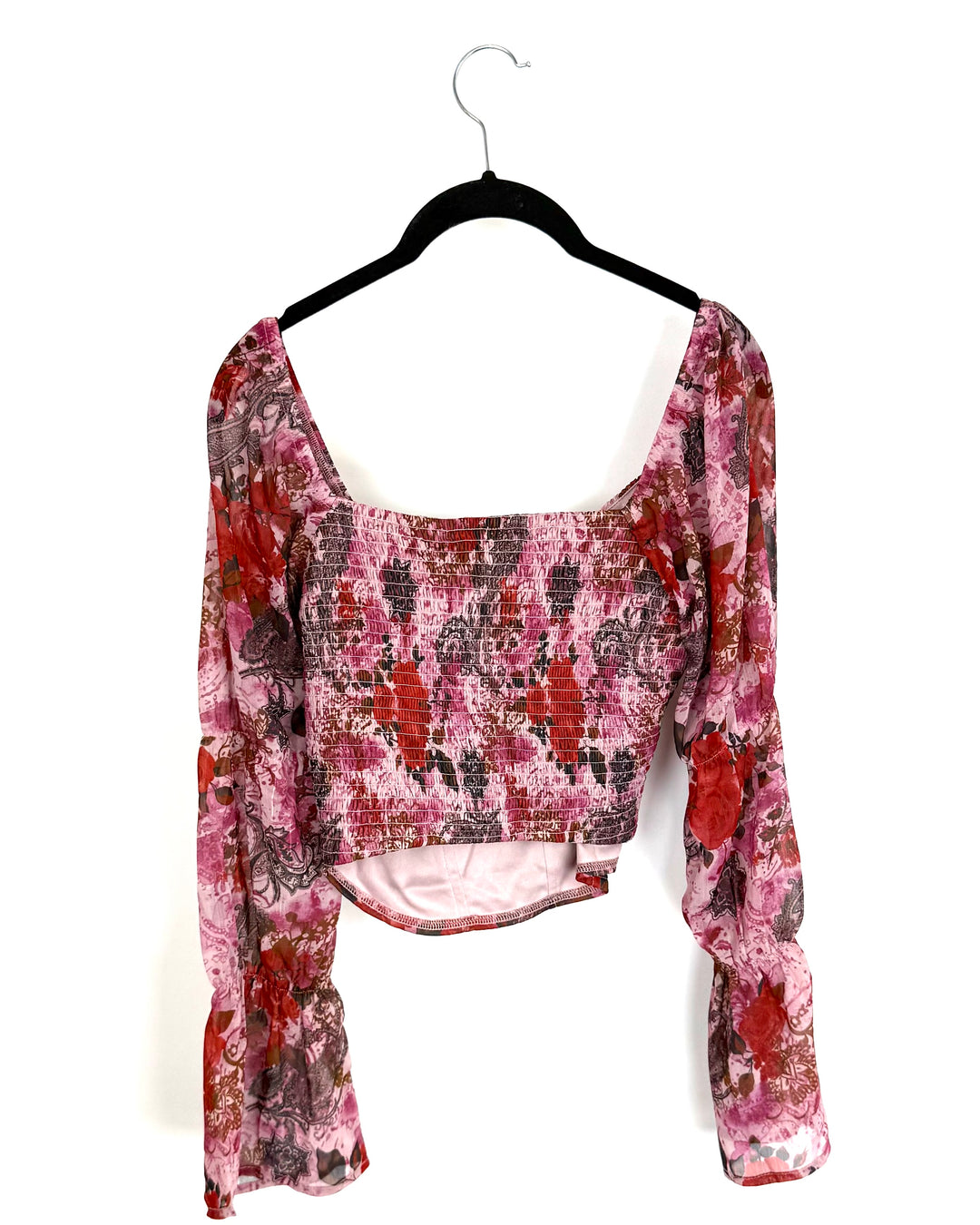 Floral Sheer Off the Shoulder Top - Size 2/4
