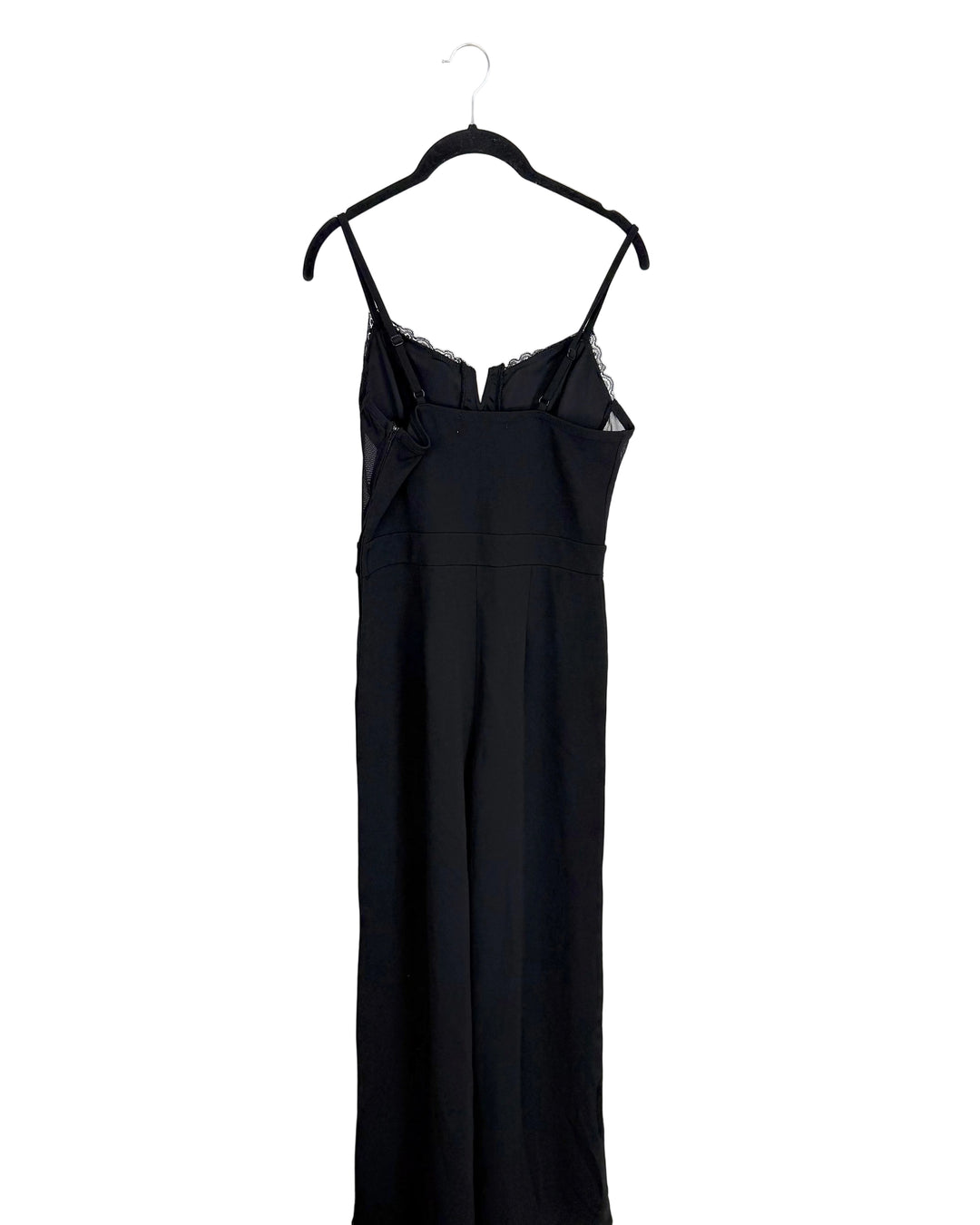 Black Lace Jumpsuit - Size 4/6