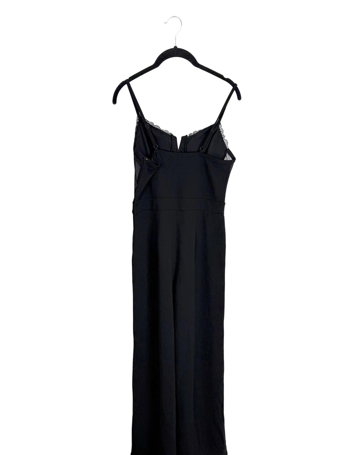 Black Lace Jumpsuit - Size 4/6