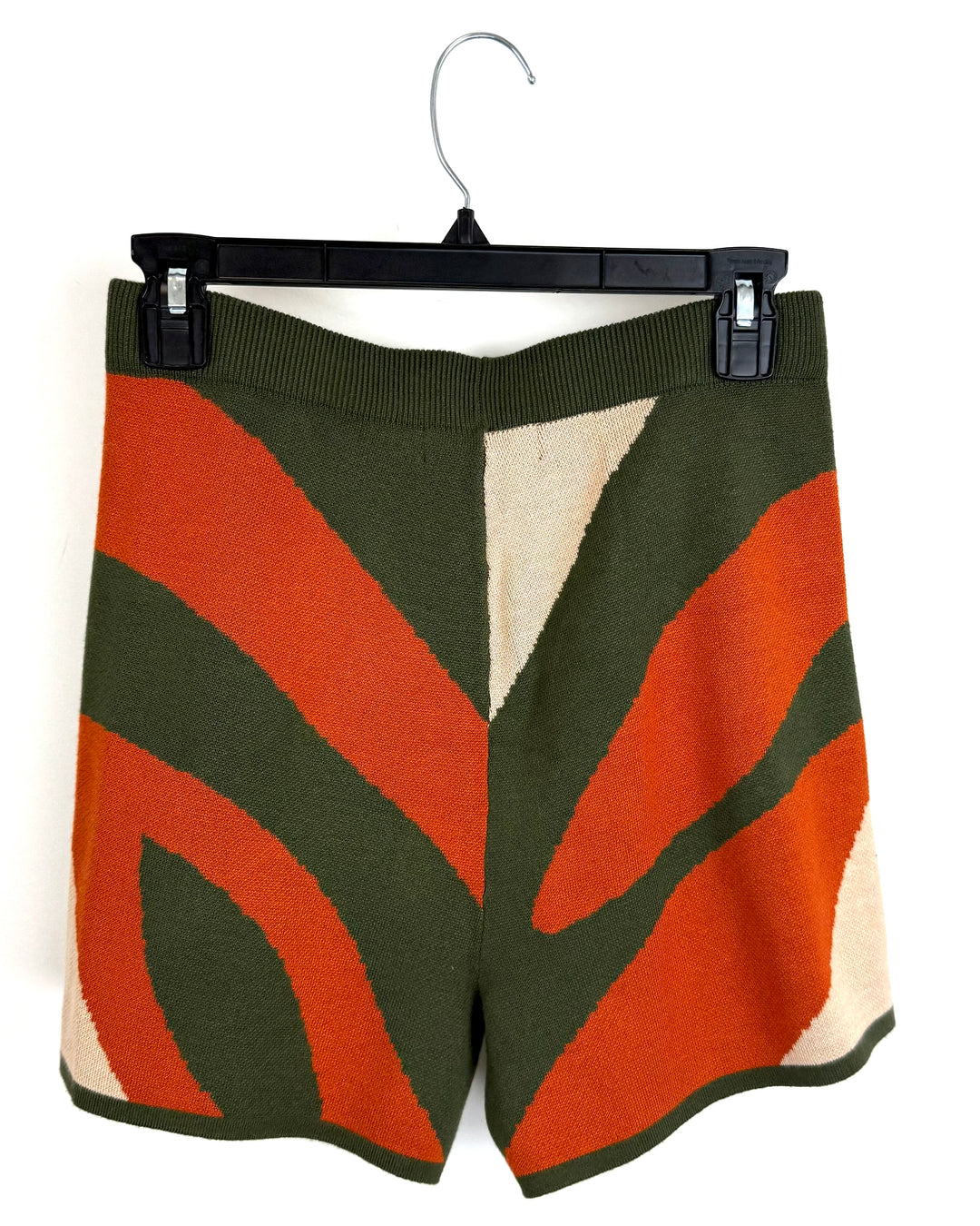Green and Orange Knit Shorts - 2X