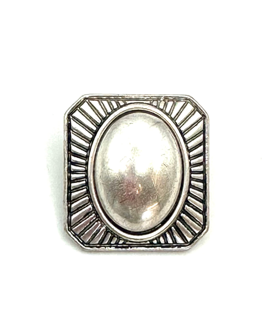 Dark Silver and Black Square Earrings