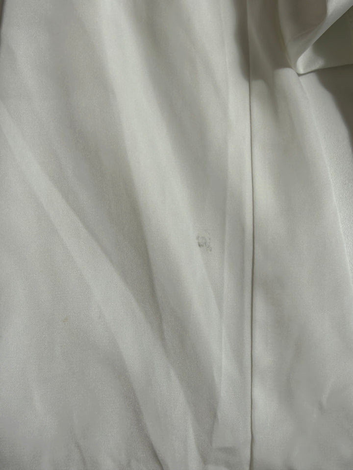 White Button Up Collared Top - Size 4/6