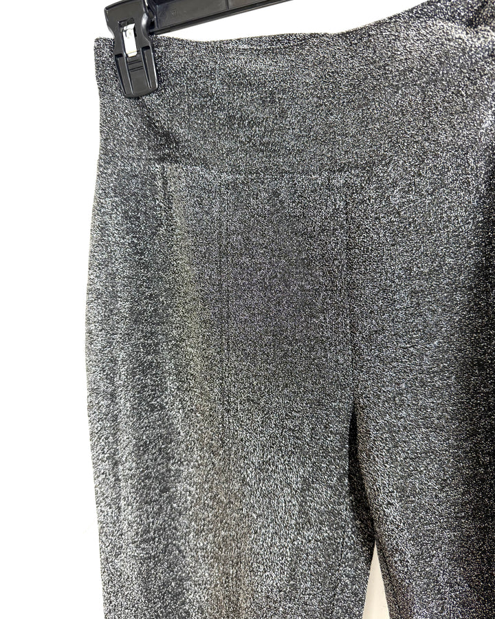 Silver Sparkly Flare Pants - Size 2/4